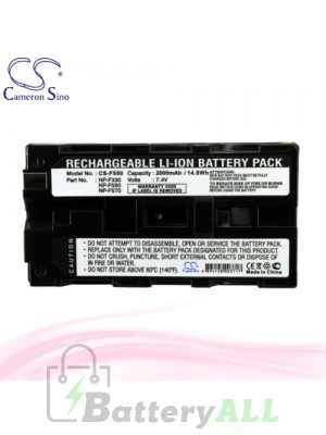 CS Battery for Sony CCD-TR413 / CCD-TR414 / CCD-TR415E Battery 2000mah CA-F550
