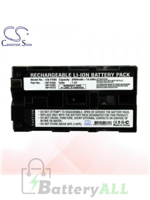 CS Battery for Sony CCD-TR618 / CCD-TR640E / CCD-TR710 Battery 2000mah CA-F550