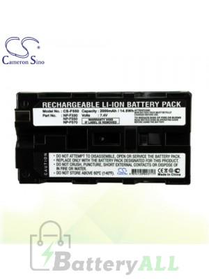 CS Battery for Sony CCD-TRV26E / CCD-TRV27E / CCD-TRV36 Battery 2000mah CA-F550