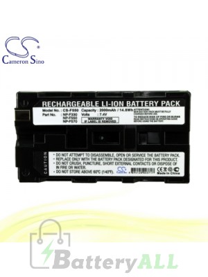 CS Battery for Sony CCD-TRV57E / CCD-TRV58 / CCD-TRV59E Battery 2000mah CA-F550