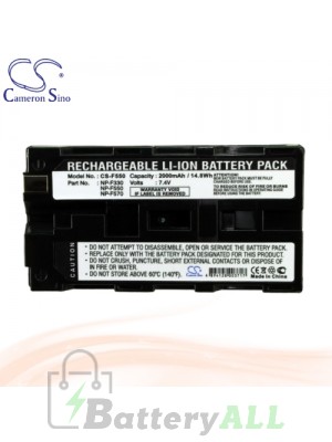 CS Battery for Sony CCD-TRV86PK / CCD-TRV87 / CCD-TRV87E Battery 2000mah CA-F550