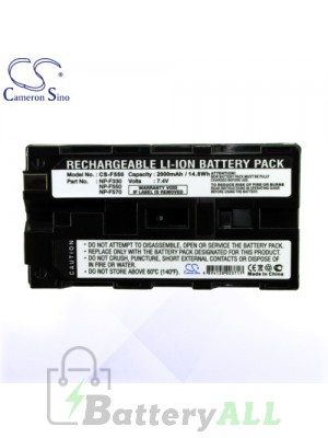 CS Battery for Sony CCD-SC55 / CCD-SC65 / CCD-TR1 / CCD-TR2 Battery 2000mah CA-F550