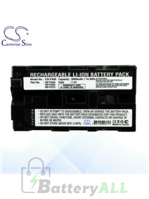 CS Battery for Sony CCD-TR500 / CCD-TR57 / CCD-TR87 Battery 2000mah CA-F550