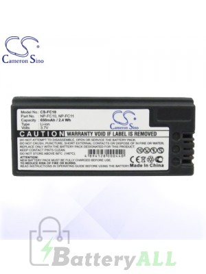 CS Battery for Sony Cyber-shot DSC-P5 / DSC-P7 DSC-P8L / DSC-P8 Battery 650mah CA-FC10