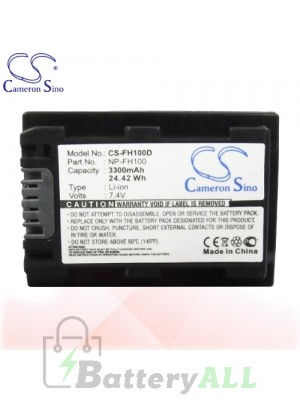 CS Battery for Sony DCR-DVD508 / DCR-DVD510E / DCR-DVD602 Battery 3300mah CA-FH100D