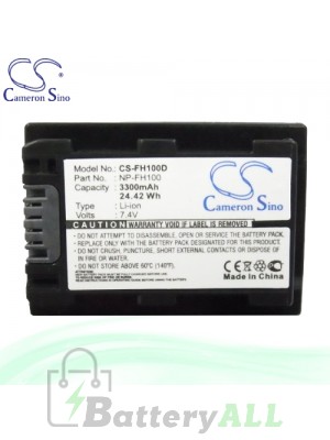 CS Battery for Sony DCR-DVD755 / DCR-DVD755E / DCR-DVD803 Battery 3300mah CA-FH100D