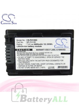 CS Battery for Sony DCR-DVD310E / DCR-DVD403 / DCR-DVD403E Battery 4400mah CA-FH120D