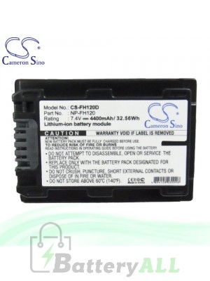 CS Battery for Sony DCR-DVD755 / DCR-DVD755E / DCR-DVD803 Battery 4400mah CA-FH120D
