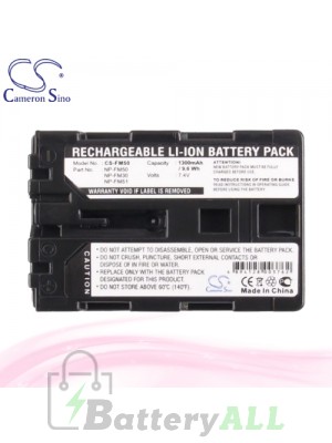 CS Battery for Sony CCD-TRV318 / CCD-TRV328 / CCD-TRV338 Battery 1300mah CA-FM50