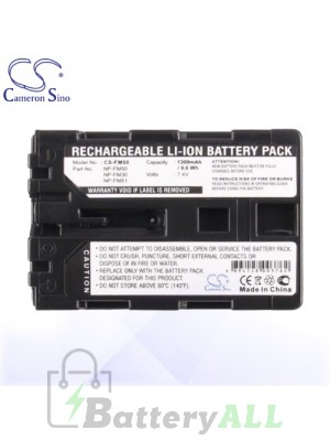 CS Battery for Sony CCD-TRV108E / CCD-TRV116 / CCD-TRV118 Battery 1300mah CA-FM50