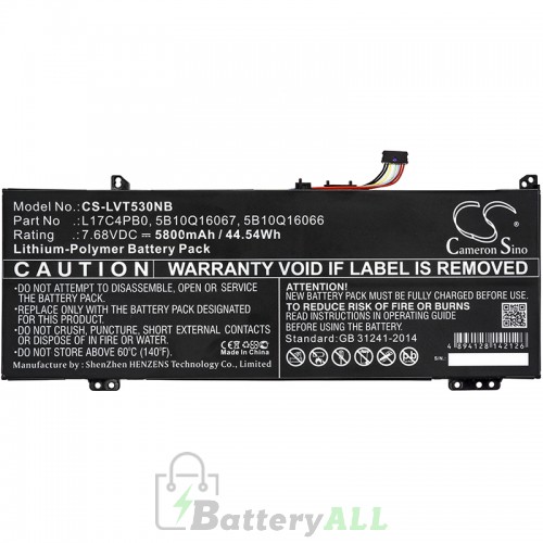 CS Battery for Lenovo Yoga 530-14IKB Battery L-LVT530NB CS Battery for Lenovo Yoga 530-14IKB Battery L-LVT530NB