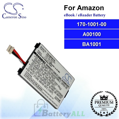 CS-ABD001SL For Amazon Ebook Battery Model 170-1001-00 / A00100 / BA1001