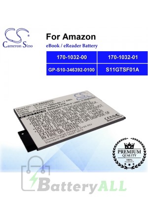 CS-ABD003SL For Amazon Ebook Battery Model 170-1032-00 / 170-1032-01 / GP-S10-346392-0100 / S11GTSF01A