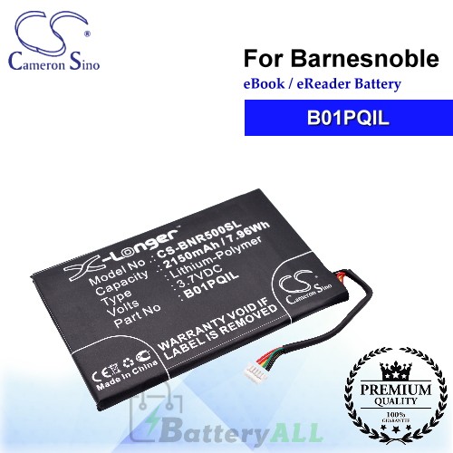 CS-BNR500SL For Barnes & Noble Ebook Battery Model B01PQIL
