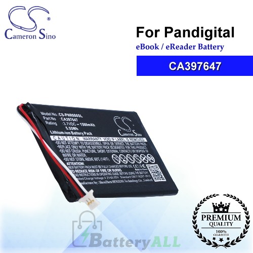 CS-PNR600SL For Pandigital Ebook Battery Model CA397647