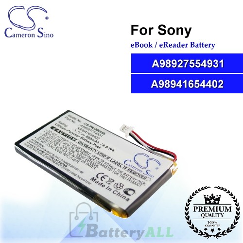 CS-PRD600SL For Sony Ebook Battery Model A98927554931 / A98941654402