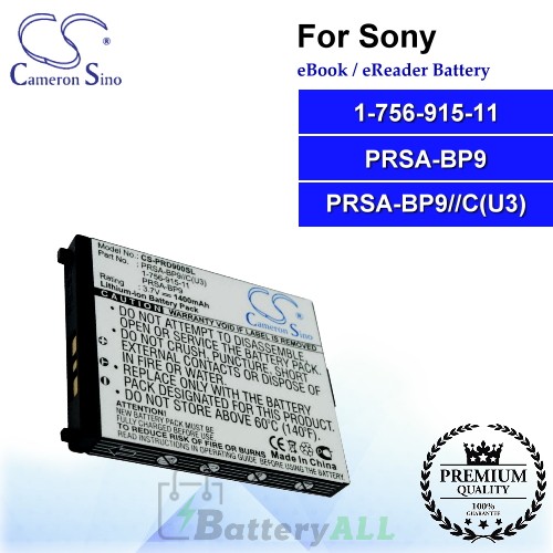 CS-PRD900SL For Sony Ebook Battery Model 1-756-915-11 / PRSA-BP9 / PRSA-BP9//C(U3)