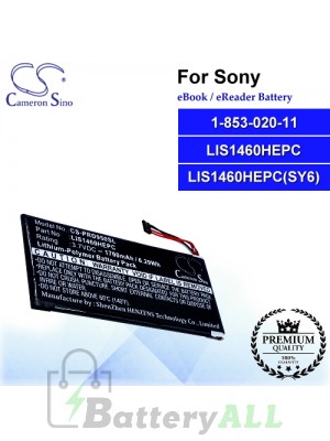 CS-PRD950SL For Sony Ebook Battery Model 1-853-020-11 / LIS1460HEPC / LIS1460HEPC(SY6)