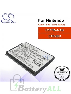 CS-CTR003SL For Nintendo Game PSP NDS Battery Model C/CTR-A-AB / CTR-003