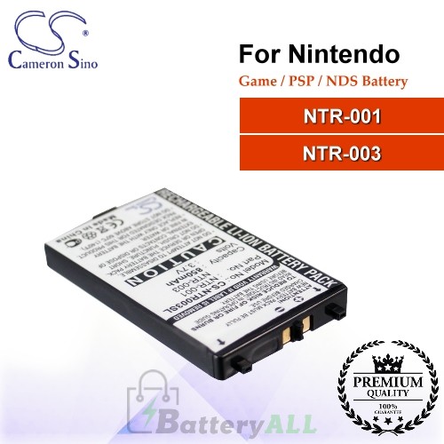 CS-NTR003SL For Nintendo Game PSP NDS Battery Model NTR-001 / NTR-003