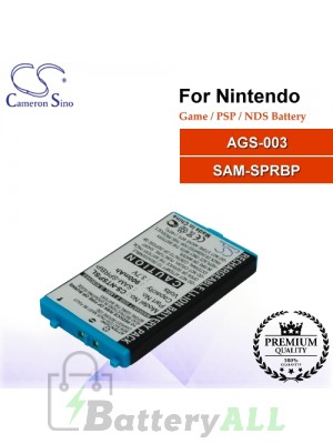 CS-NTSPSL For Nintendo Game PSP NDS Battery Model AGS-003 / SAM-SPRBP