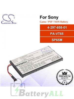 CS-SP006SL For Sony Game PSP NDS Battery Model 4-297-658-01 / PA-VT65 / SP65M
