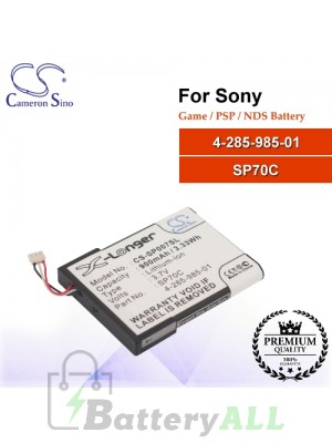 CS-SP007SL For Sony Game PSP NDS Battery Model 4-285-985-01 / SP70C