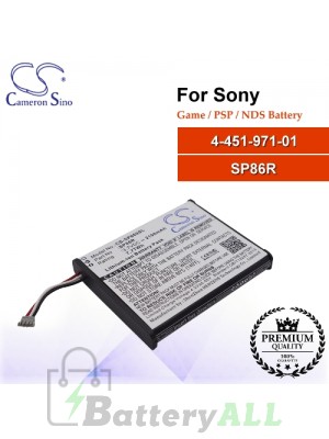 CS-SP860SL For Sony Game PSP NDS Battery Model 4-451-971-01 / SP86R