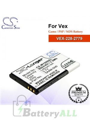 CS-MY890SL For VEX Game PSP NDS Battery Model VEX-228-2779