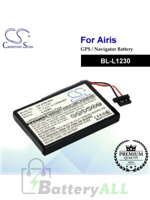 CS-AT610SL For Airis GPS Battery Model BL-L1230