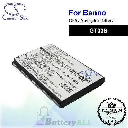 CS-NK5CML For BANNO GPS Battery Fit Model GT03B