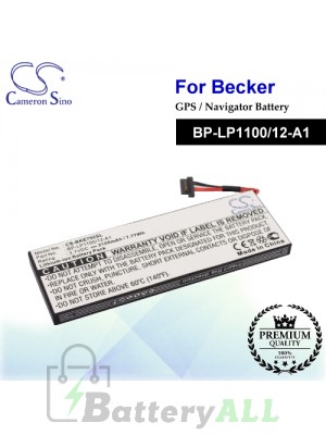 CS-BKE792SL For Becker GPS Battery Model BP-LP1100/12-A1