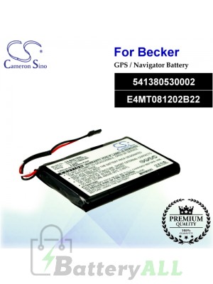 CS-BKE798SL For Becker GPS Battery Model 541380530002 / E4MT081202B22