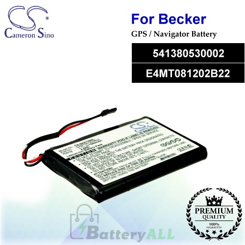 CS-BKE798SL For Becker GPS Battery Model 541380530002 / E4MT081202B22