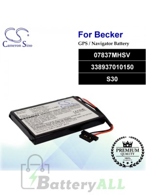 CS-BKZ201SL For Becker GPS Battery Model 07837MHSV / 338937010150 / S30