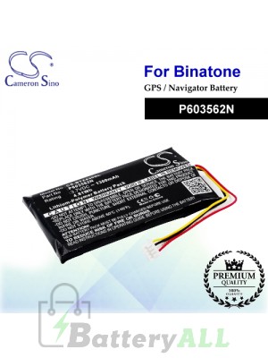 CS-BTZ430SL For Binatone GPS Battery Model P603562N