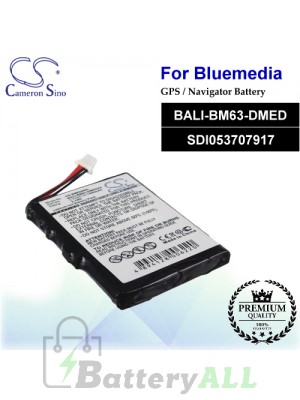 CS-BM6380SL For BlueMedia GPS Battery Model BALI-BM63-DMED / SDI053707917