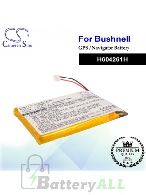 CS-BYP368SL For Bushnell GPS Battery Model H604261H