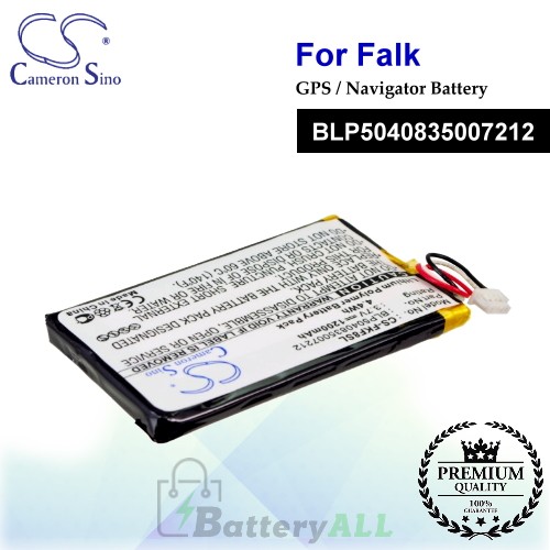 CS-FKF8SL For Falk GPS Battery Model BLP5040835007212