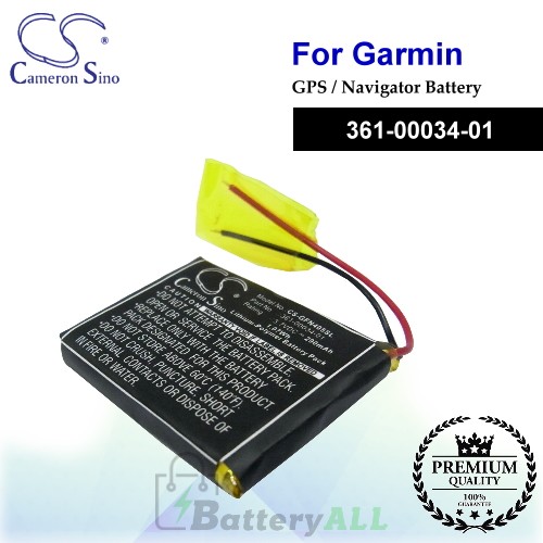 CS-GFN405SL For Garmin GPS Battery Model 361-00034-01