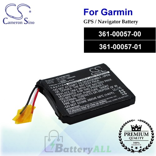 CS-GFN910SL For Garmin GPS Battery Model 361-00057-00 / 361-00057-01