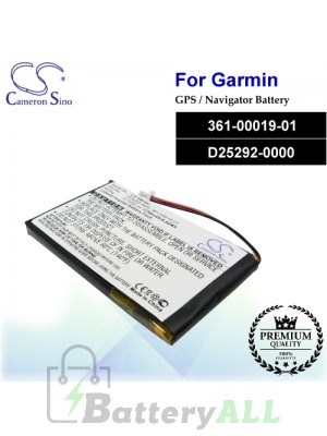 CS-GM3SL For Garmin GPS Battery Model 361-00019-01 / D25292-0000