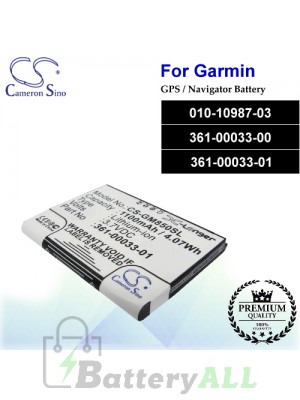 CS-GM850SL For Garmin GPS Battery Model 010-10987-03 / 361-00033-00 / 361-00033-01