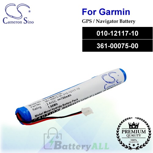 CS-GMW117SL For Garmin GPS Battery Model 010-12117-10 / 361-00075-00