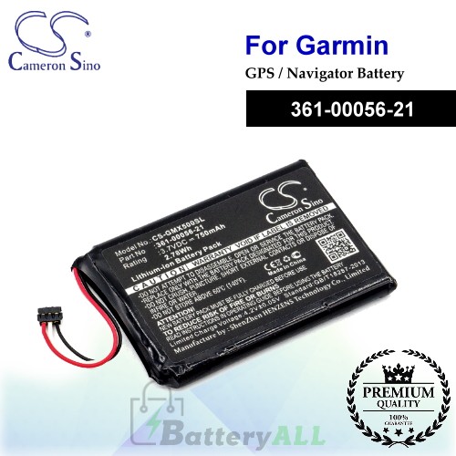 CS-GMX500SL For Garmin GPS Battery Model 361-00056-21