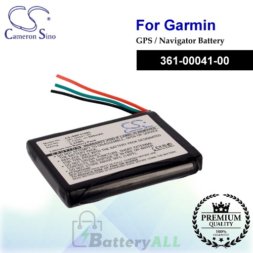 CS-GRF310SL For Garmin GPS Battery Model 361-00041-00