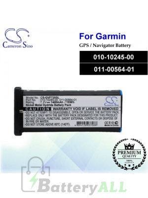 CS-GVF720SL For Garmin GPS Battery Model 010-10245-00 / 011-00564-01