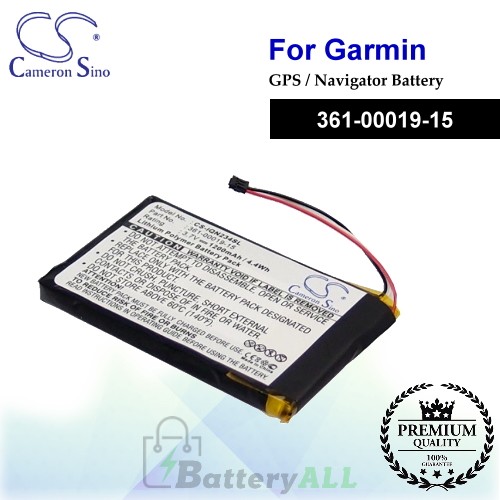 CS-IQN234SL For Garmin GPS Battery Model 361-00019-15