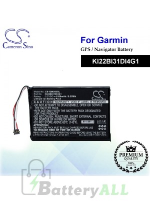 CS-IQN263SL For Garmin GPS Battery Model KI22BI31DI4G1
