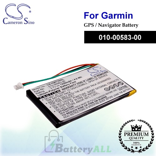 CS-IQN750SL For Garmin GPS Battery Model 010-00583-00